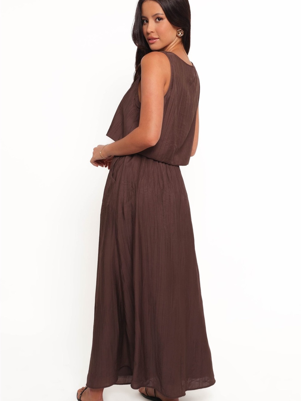 Petal & Pup Chocolate Brown Maxi Skirt